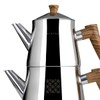 Serenk Definition Stainless Steel Teapot Set, 1L Teapot & 2L