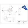 1 Pcs UCP205-16 Pillow Block Bearing, 1 inch Bore, 2