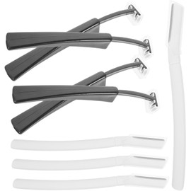 Beaupretty Perfiladores de Cejas Portátiles Cuchillas de Acero Inoxidable para Mujer Recortadores de Cejas Ligeros 4 para Rostro y Cuello, Ideales para Uso en Casa o Salón de Belleza