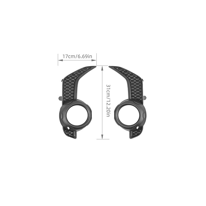 Jimen Compatible with 2014-2022 Toyota 4Runner SR5/TRD PRO, 2PCS Front