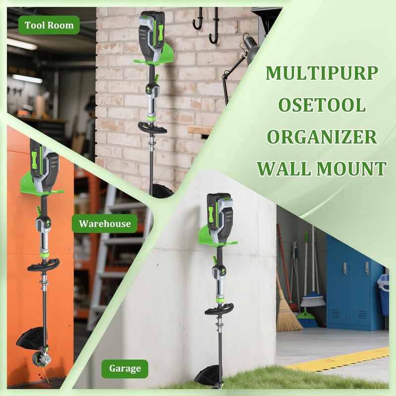 Power Tool Organizer Wall Mount, Lawn Tool Storage Rack for