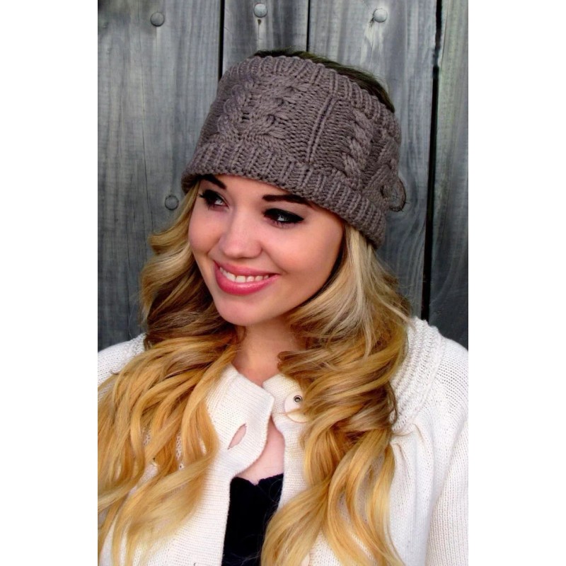 SWAKCouture Messy Bun Headband wrap - Mortar