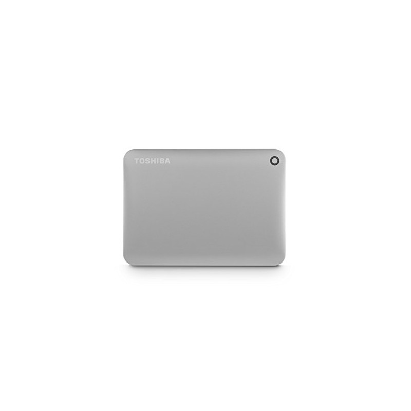Toshiba Canvio Connect II 2TB Portable Hard Drive, Silver (HDTC820XC3C1)