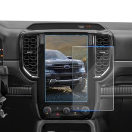 KOOGEN Tempered Glass Screen Protector for Ford Ranger 2024 2025,Infotainment Navigation Screen Film Compatible With Ranger XL/XLT Accessories - 10.1 inch