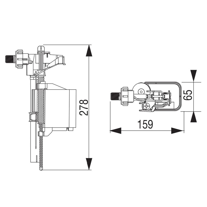 LIV Universal Filling Valve for Isosan, Verosan and Schwab Cistern
