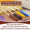 4PCS Tracing Wheel, Professional Stitch Marking Spacer, Wood and Stainless