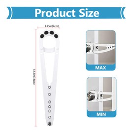 OUDQFCJ Adjustable Door Strap Door Latch for Cats Keeps Dogs Away from Litter Box Prevents Door Closing Lets Cats in and Keeps Dogs Out