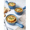LE TAUCI Soup Bowls with Handle, 15 Oz Ceramic French