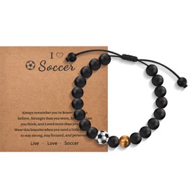 Basketball Bracelet Gifts for Boys, Basketball Gifts for boys, Cool Birthday Gifts for Teen Boys, Players Team Lovers Graduation Back to School Christmas Gifts Son Grandson Brother Nephew, Tiger Eye