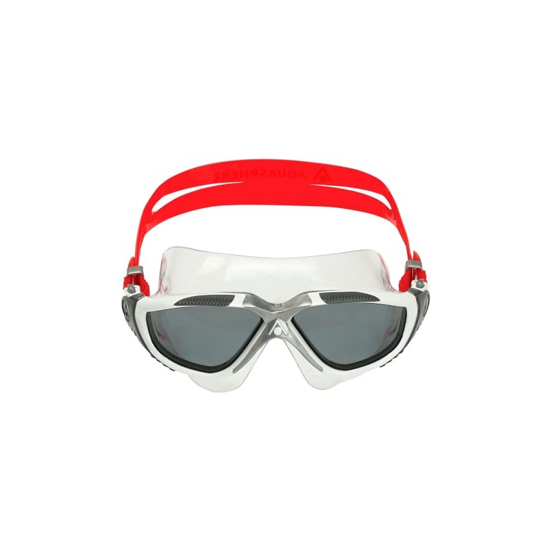 Aqua Sphere Vista Unisex Adult Swimming Mask, White, Grey and