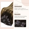 Fshine Real Hair Extensions, Clip-In Real Hair, 45 cm, Balayage