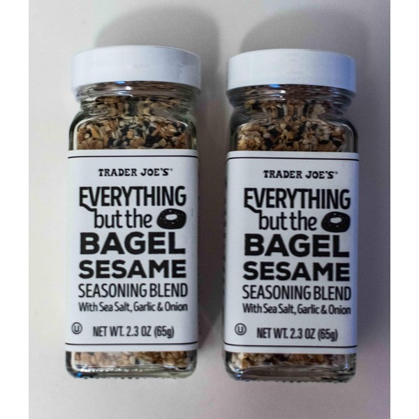 Trader Joe 's Everything but the Bagel - Mezcla de condimentos de sésamo (paquete de 2)