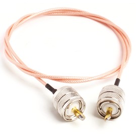 1 x M Type Coaxial Jumper Wire 3.3 ft (1 m) MP-MP Ended M Male Teflon Ultra Thin RG316 Relay Cable Flexible Low Loss SWR Meter Antenna Switcher for Connecting