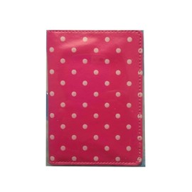 Polka Dot Passport Holder Travel Case/Cover (Pink)
