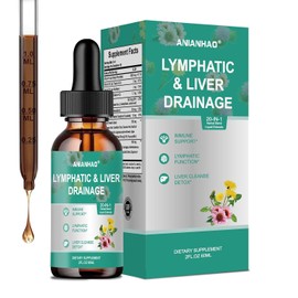 Lymph-Liver Cleanse Detox, Liposome Lymphatic Drainage Supplements, Artichoke Lymphatic Drainage & Liver Repair Supplement with All Vitamins, Reduce Swelling and Cleanse Lymph, 60ml