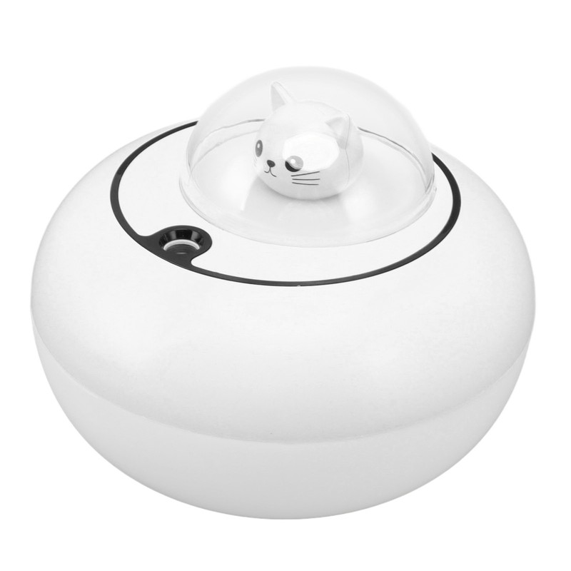Mini Humidifier Cute Cat Sculpture Portable Quiet Desktop Air Humidifier