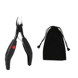 Baluue Nail Scissors Repair Device Professional Nippers Practical Cuticle Cutter Foot Care Tools Toenail Nipper Manicure Pedicure Tool Nippers Stainless Steel Black