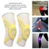 1 Pair Knee Brace Nylon Knitting Breathable Knee Compression Sleeve