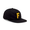 Fox Big F Baseball Cap Adjustable Wool Black OS
