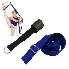 Blue Leg Stretcher Adjustable Yoga Ballet Stretch Band Door Flexible Stretch Leg Strap Training Equipment Perfect for Cheer Dance Gymnastics and All Sports by SamGreatWorld