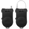 Cable Lock, 2 Pieces Retractable Cable Lock Combination Lock with