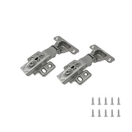1 Pair 2 Pack All-Inclusive Soft-Close Cabinet Hinges, 105 Degree Adjustable Concealed Kitchen Cabinet Hinges for Face Framed Cabinets with Soft Close,Matching Screws 12 Easy to Install