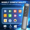 Rechargeable Presentation Clicker for Laptop PowerPoint, USB-A USB-C Presentation Pointer,