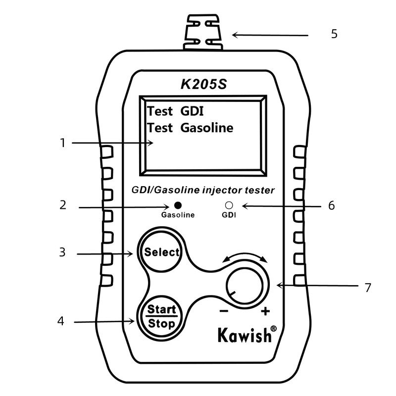 KAWISH Fuel Injector Tester Kit, Automotive GDI Injector Tester 12V
