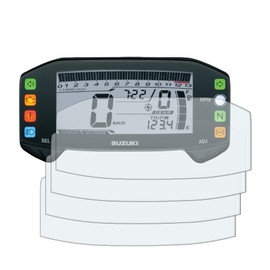 GSX-R125/GSX-S125 2017+ Screen Protector Speedometer Protector: 2 x Ultra Clear & 2 x Anti-Glare