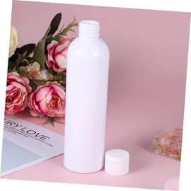 Mikinona 4pcs Round Shoulder Plastic Bottle Flip Cap Travel Bottle for Gel Makeup