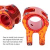 LUNJE 31.8/35x35mm Aluminum Alloy Bicycle Bar Stem Hollow Cycling Short