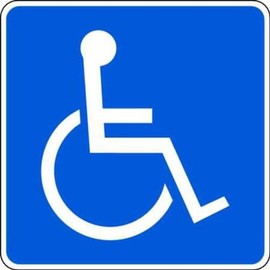 ZING 2217 Eco Parking Sign, Handicapped Symbol, 12Hx12W, Engineer Grade Prismatic, Recycled Aluminum