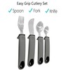Easy Grip Cutlery Set, Cutlery for Disabled Hands, Disability Ideal