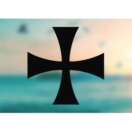 AK Stickers Knights Templar - Vinyl Decal Outdoor Weatherproof - White, (A) X-Small: 3"