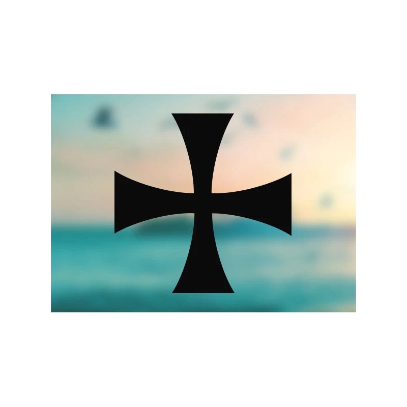 AK Stickers Knights Templar - Vinyl Decal Outdoor Weatherproof -