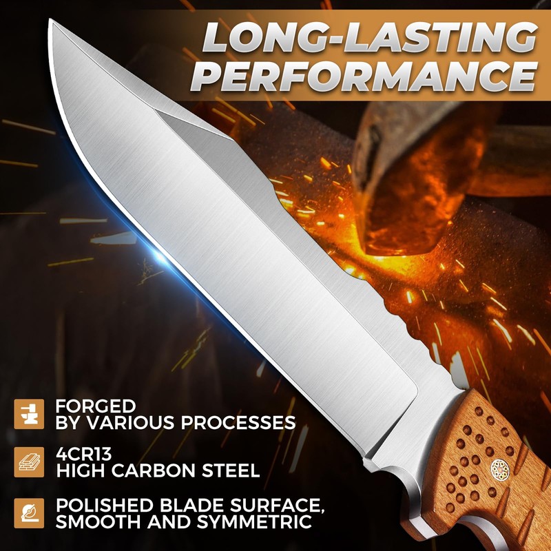 Purple Dragon Heavy Duty Machete for Cutting Trees-Fixed Blade Knife