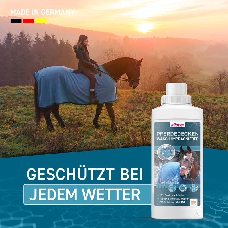 PLINTEX Horse Blankets Wash-in Impregnation 580 ml Dermatologically Tested