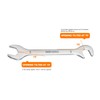 sourcing map Super-Thin Open End Wrench Set 7/8/9mm Metric Double