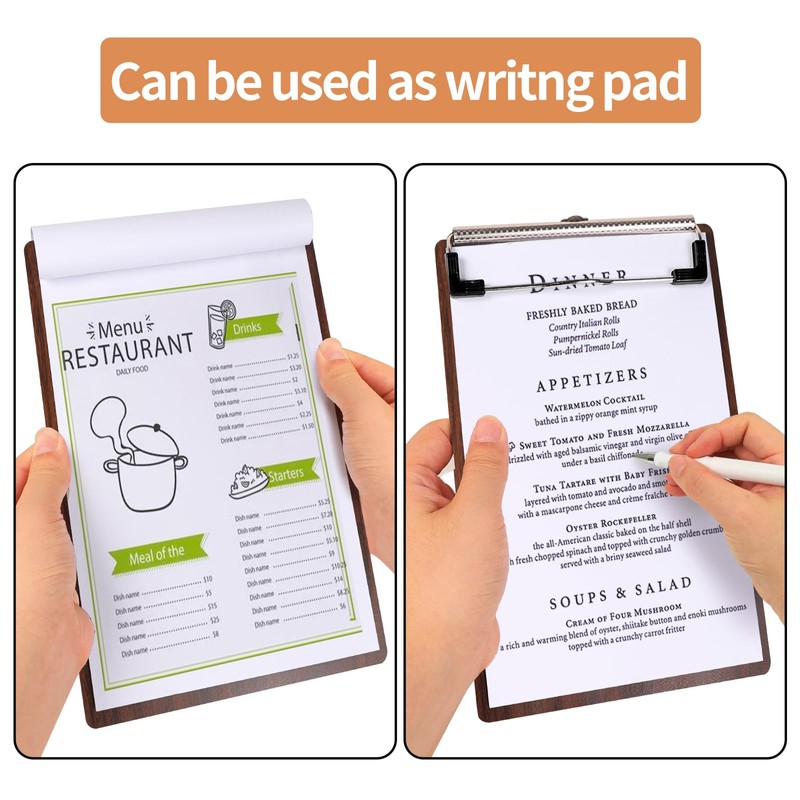 DONGLI 10 Pack Mini Clipboard A6,Clip Board with Low Profile