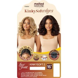 Outre Melted Hairline - Kinky Soft Edges - Kinky Soft 2 (BLACK BERRY)