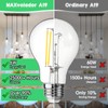 MAXvolador 60W Equivalent E26 LED Filament Light Bulbs, 850LM Neutral