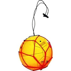 2 Soccer Ball Bungee Elastic Training Juggling Net Red