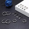 YADOCA 9 Pairs Earrings Set, 316L Surgical Steel Earrings, Hypoallergenic,