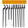 E-cowlboy Rapid Tongs Bundle Set Five Types DIY Blacksmith Tongs