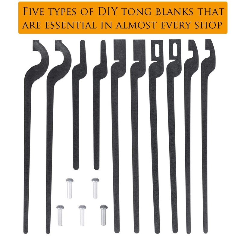 E-cowlboy Rapid Tongs Bundle Set Five Types DIY Blacksmith Tongs