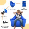 Sensory Chair for Kids, Inflatable Triangle Bean Pod for Children