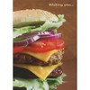 Designer Greetings Wishing You: Photo of Double Cheeseburger Humorous/Funny Father's