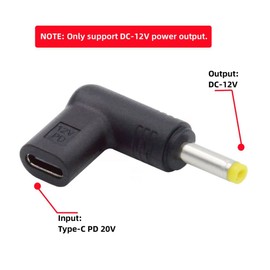chenyang CY USB C to DC 12V Adapter,USB 3.1 Type C Female to DC 4.0x1.7mm 12V Plug Adapter PD Emulator Trigger
