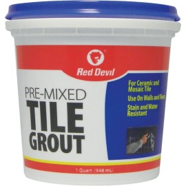 FixtureDisplays Red Devil 0424 qt White Premixed Tile Grout