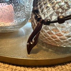 HANA LIMA Men's Leather Necklace Surfer Necklace Surfer Necklace Surf Jewellery, Leather, No Gemstone